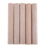 Baosity B Assorted Sizes Round Balsa Rods Unfinished Woodcraft Stick Dowel Rod for Kindergarten Handmade Craft Model Making Accessories, 5 Pieces Baosity