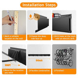 TORACK Bike Storage Rack, 6 Bike Racks & 5 Hooks for Garage, Wall Mount Vertical Bicycles Hanger for Home Space Saving, up to 600lbs, 64-inch TORACK