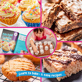 GirlZone Little Baker's Bakery Set, 40pc Kids Baking Set with Baking Utensils for Kids, Apron and Recipes to Make Yummy Baked Goods, Great Gift Idea GirlZone