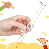 EBOOT Unfinished Natural Wood Craft Dowel Rods 100 Pack (6 x 1/8 Inch) EBOOT