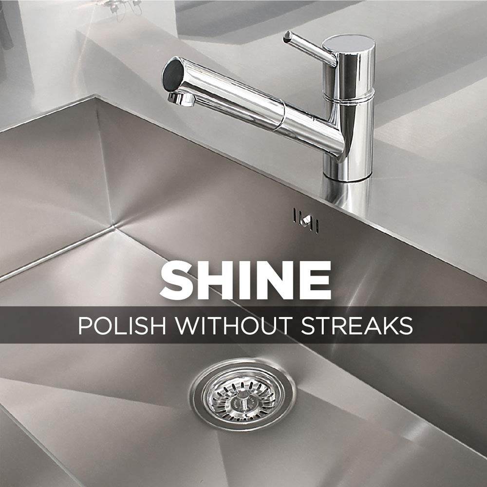 Weiman Stainless Steel Sink and Pots & Pans Cleaner and Polish - 2 Pack Weiman