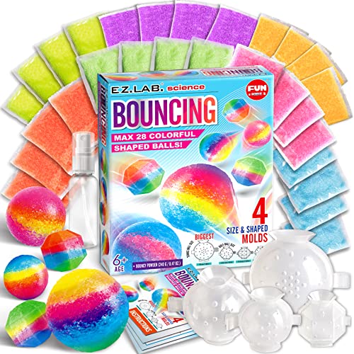 Big Bouncy Ball Kit, FunKidz Kids DIY Ultimate Magic Bouncy Ball Making Kit Science Craft Projects Birthday Party Activity for Boys Girls Ages 6-12 FUN KIDZ