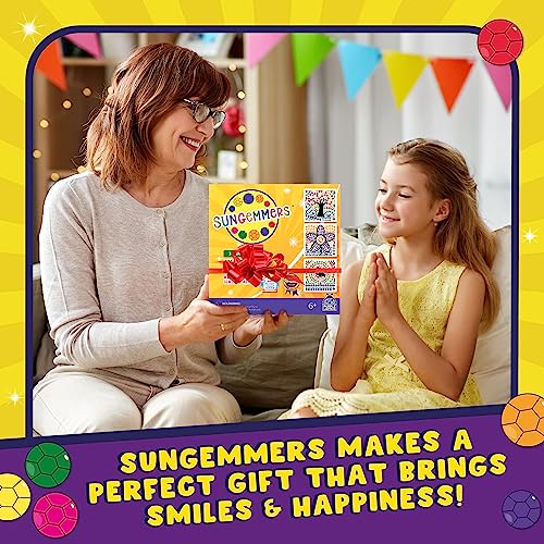 SUNGEMMERS Diamond Window Art Craft Kits for Kids 8-12 - Fun for Girls Ages 8-12, Spring Crafts for Kids Ages 8-12 - Great 6 7 8 9 10 Year Old Girl PURPLE LADYBUG