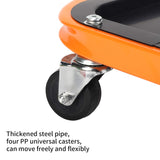 awagas Heavy Duty Rolling Creeper Garage Shop Seat Rolling Garage Stool Big Padded Mechanic Seat Mechanics Stool with Segmented Tool Tray Storage and awagas