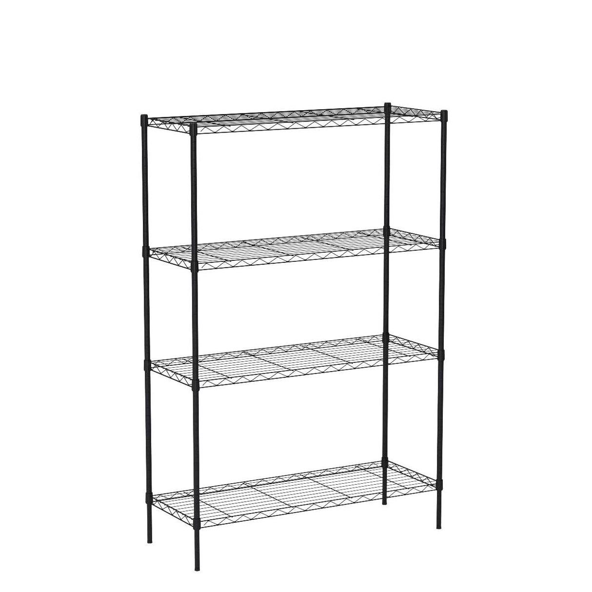 HCY 4-Tier Wire Shelving Unit Storage Shelves Shelf Organizer 54inx36inx14in Heavy Duty Metal Rack NSF Height Adjustable for Laundry Bathroom Kitchen HCY