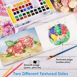 Dyvicl Watercolor Paper Pad 5.5"x8.5", 25 Sheets (140 lb/300gsm), Cold Press, Glue Watercolor Sketchbook for Painting, Drawing, Mixed Media, Acrylic, Dyvicl