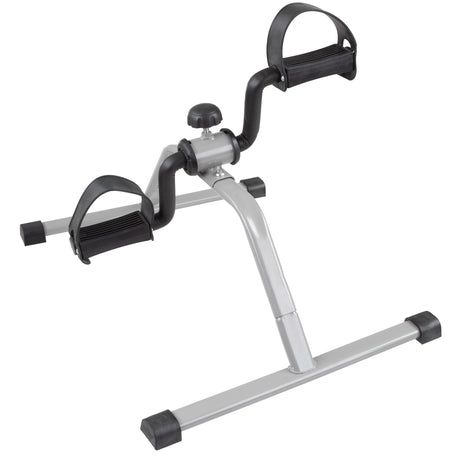 Under-Desk Stationary Bike - Indoor Below-Desk Exercise Pedal Fitness Machine for Legs, Physical Therapy, and Calorie Burn by Wakeman (Black and Wakeman