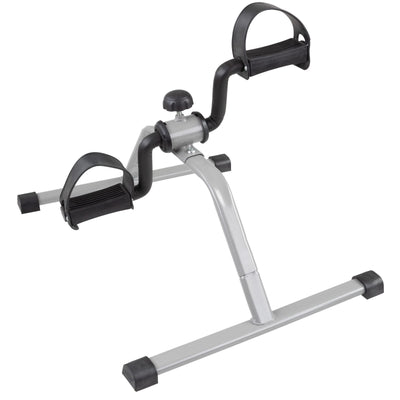 Under-Desk Stationary Bike - Indoor Below-Desk Exercise Pedal Fitness Machine for Legs, Physical Therapy, and Calorie Burn by Wakeman (Black and