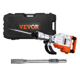 VEVOR Demolition Jack Hammer, MAX 3500W Jack Hammer Concrete Breaker, 1900 BPM Heavy Duty Electric Jack Hammer, 2pcs Chisel with Gloves & 360°C VEVOR