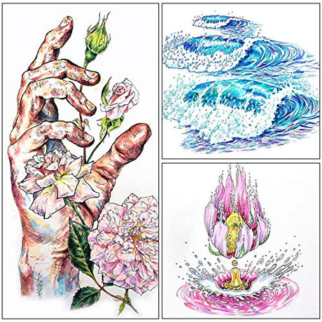 46 Pack Journal Planner Colored Pens, Lineon 40 Colors Fineliner Pens with 6 Different Stencils, Perfect Set for Journal Planner Note Calendar Lineon