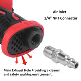 ZHONG AN Air Impact Wrench 1/2 Inch Square Drive, Twin Hammer Heavy Duty 1149 ft.lb Max Loosening Torque, Pneumatic Impact Wrench for Automotive ZHONG AN