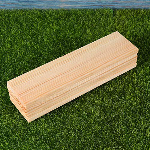Exceart 10pcs Rectangle Wood Boards Unfinished Wood Boards Sheets Carving Blocks for Arts Craft Painting 4x15cm EXCEART
