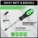 SWANLAKE 11PCS Screwdriver Set, Magnetic 5 Phillips and 5 Flat Head Tips for Fastening and Loosening Seized (11PCS) SWANLAKE GARDEN TOOLS