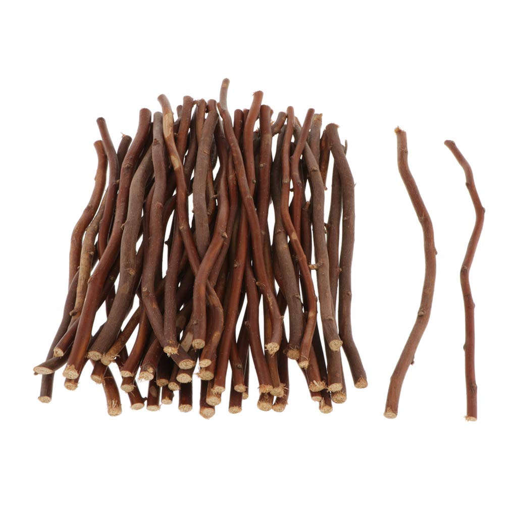 50Pcs Driftwood Wood Branches Ornament Pieces Bulk of Wood Log Sticks for Decorating Crafting for DIY Rustic Crafts Confetti LoveinDIY