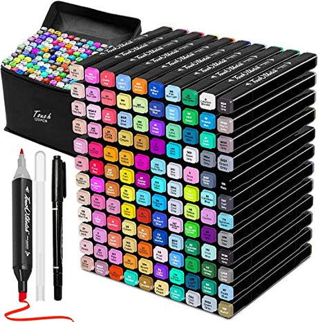 Tommax 120 Colors Dual Tip Alcohol Markers, Sketch Markers Set for Kids Adults Artists Painting, Coloring, Sketching, Multicolor Tommax