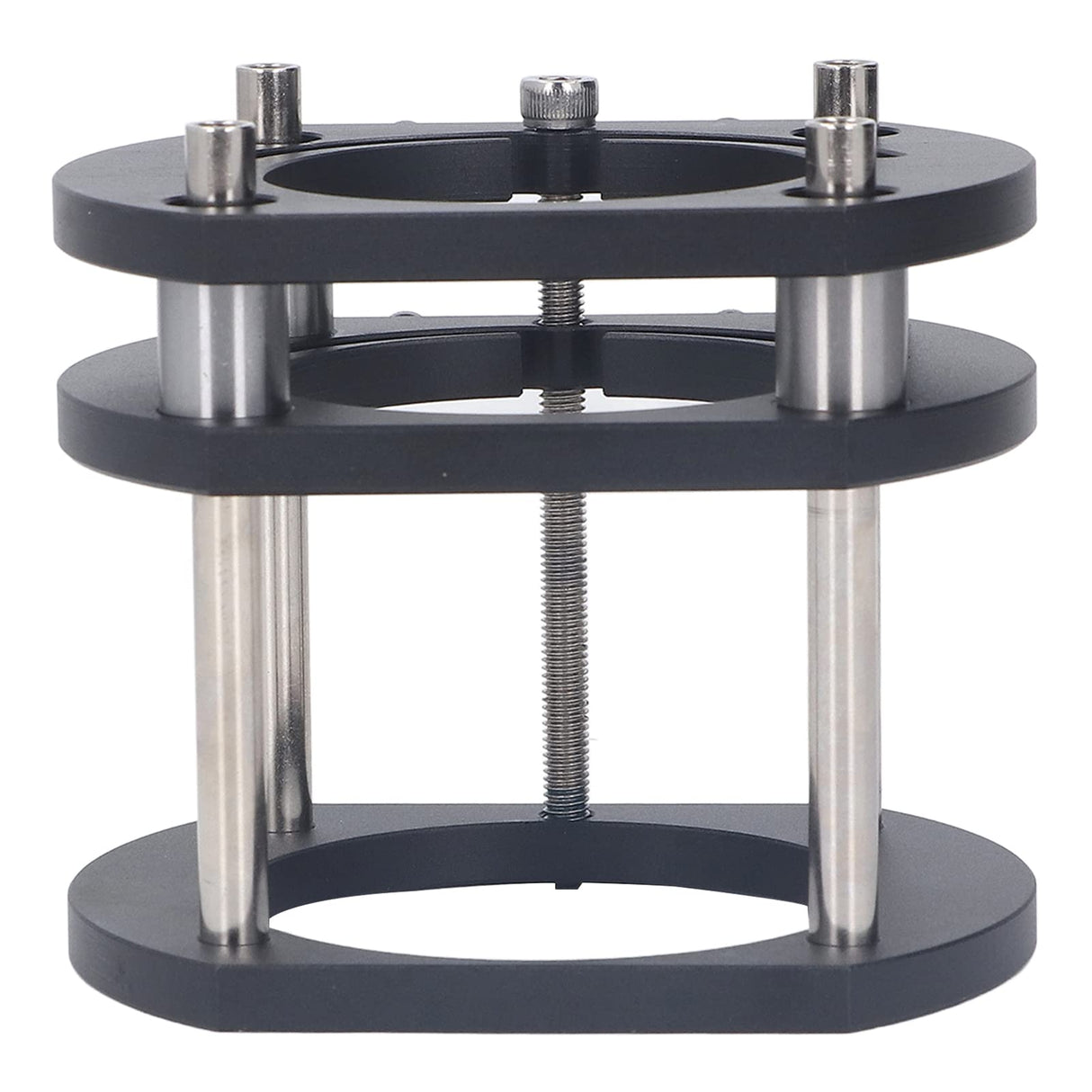 Router Lift Base, Aluminum Alloy Stainless Steel 4 Jaw Clamping, Metal Milling Table Lifting System, for Small Electric Tenoning Trimming Machines PerGar
