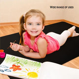 36x24 Inch Extra Large Silicone Table Protector Craft Mat for Painting, Clay, Projects, Arts and Crafts, Soldering and Resin. (Black) Cattolo