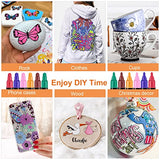 Betem 60 Colors Dual Tip Acrylic Paint Pens Markers, Premium Acrylic Paint Pens for Wood, Canvas, Stone, Rock Painting, Glass, Ceramic Surfaces, DIY Betem