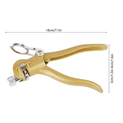 Zinc Alloy & Copper Alloy Saw Set Tool Saw Set Pliers, Woodwork Hand Tools Sawset Puller with Magnifier And Arc Shaped Hadle for Woodworking 18 x 7 x