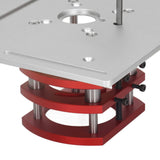 Router Lift, Manual Lifting Router Lift System Kit Router Table Saw Insert Base Plate for Trimming Machines with Motor Diameter Between 64~66mm / Fafeicy