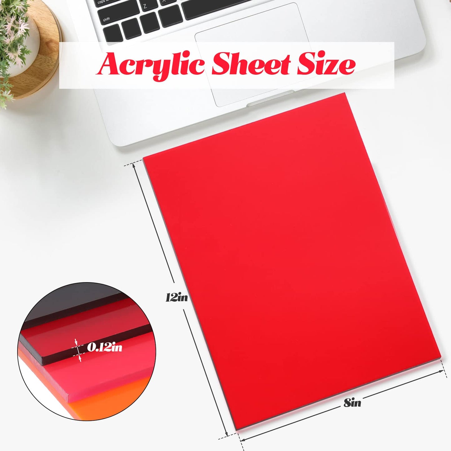 12 Pack Colored Translucent Acrylic Sheet 0.12 Inch Thick Acrylic Sheets for Laser Cutting Colorful Acrylic Panel Colored Acrylic Sheets Plastic