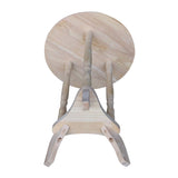 IC International Concepts Round Plant Table, L: 16 x W: 16 x H:23, Unfinished IC International Concepts