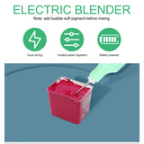 EXCEART 1 Set Electric Pigment Stirrer Mixer, Electric Pigment Ink Mixer, Electric Gouache Paints Mixer Color Stirrer Hand- held Electric Mixer for EXCEART