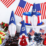 Gnome Beards for Crafting, 12 Pieces Pre-Cut Christmas Gnome Beards and Gnome Noses for Crafts Christmas Valentine's Day Independence Day Handmade EUBUY