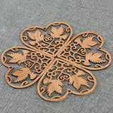 Healifty 10Pcs Heart Wooden Pieces Unfinished Wood Slices Discs Cutouts Shapes Love Birds Confetti for Crafts Embellishments Rustic Wedding Table Healifty