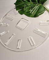 Acrylic Clock Template,12" Circle Clock Face with Clock Dials,Acrylic Router Template (12'') Yuxuanish