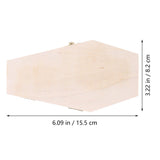 VOSAREA Dresser Decor Wooden Coffin Box Halloween Coffin Ring Box Wood Coffin Shaped Boxes Jewelry Trinket Box Ring Necklace Container Goth Party VOSAREA