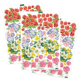 Katy Sue Flower Patch Pots Card Making Kit - Contains 8 Cards, 8 Envelopes, 3 Sheets of Floral Die Cut Decoupage & 2 Sheets of Foiled & Die Cut Katy Sue