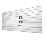 Proslat 33006 Mini Bundle with Slat Wall Panels and Mini Hook Kit, White PROSLAT