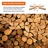 Wooden Dowel Pins Assorted Kit - M6/M8/M10 Fluted Wood Dowel Pins, Made of Hardwood - 500 PCS 3 Size -1/4,5/16,3/8 Inch Dowel pins CZXNBI