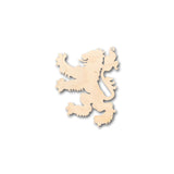 Unfinished Wood Rampant Lion Royal Banner Shape - Craft - up to 36" DIY 6" / 1/2" 24 Hour Crafts