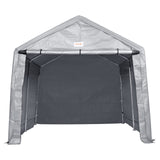 VEVOR Outdoor Portable Storage Shelter Shed, 10x15x8ft Heavy Duty Instant Garage Tent Canopy Carport with Roll-up Zipper Door and Ventilated Windows VEVOR