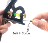 Swanson Tool Co TC132 12-Inch Combo Square with Cast Zinc Body, Stainless Steel Ruler and Brass Bolt Swanson Tool Co., Inc