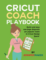 Cricut Coach Playbook: Quick and Easy One-Page Diagrams for Popular Tasks in Cricut Design Space WoodArtSupply
