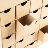 Unfinished Paper Mache Christmas Advent Countdown Box with 25 storage compartments by Factory Direct Craft The Ready to Finish Box Makes a Fun Factory Direct Craft