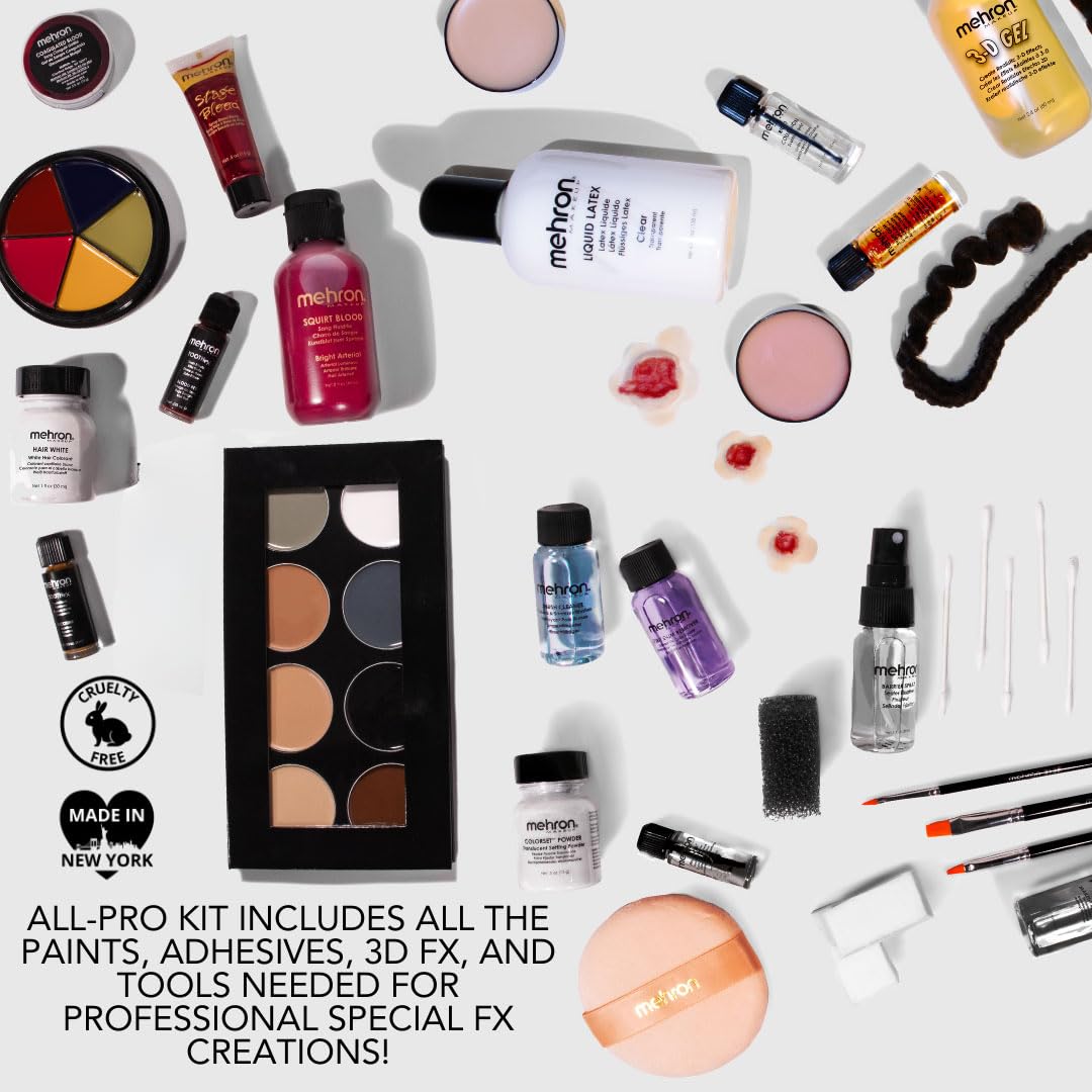 Mehron Makeup Special FX All-Pro Makeup Kit | Complete Professional Stage Makeup Kit | Special Effects Makeup Kit for Theatre, Halloween, & Cosplay Mehron