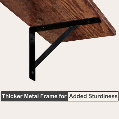 DINZI LVJ Long Wall Shelves, 47.3Inch Wall Mounted Shelves Set of 2, Extra Large Wall Storage Ledges with Sturdy Metal Brackets for Living Room, DINZI LVJ