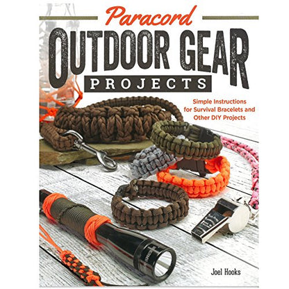 Paracord Outdoor Gear DIY Craft Book and Crafting Essentials Kit (Outdoor Gear DIY Project Book) - WoodArtSupply