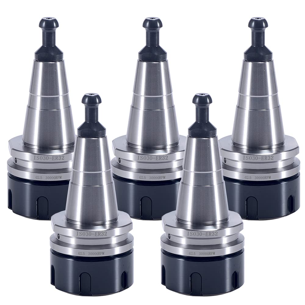 HOZLY 5PCS/Lot ISO30 ER32-45L Balance Collet Chuck G2.5 30000RPM CNC Tool Holder With Pull Stud Milling Lathe