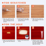 Wood Furniture Repair Kit - 18 Colors Wood Filler Hardwood Laminate Vinyl Floor Repair Kit Wood Putty Cabinet Touch Up Kit - Cover Scratches, Stains, A-HEYIDA