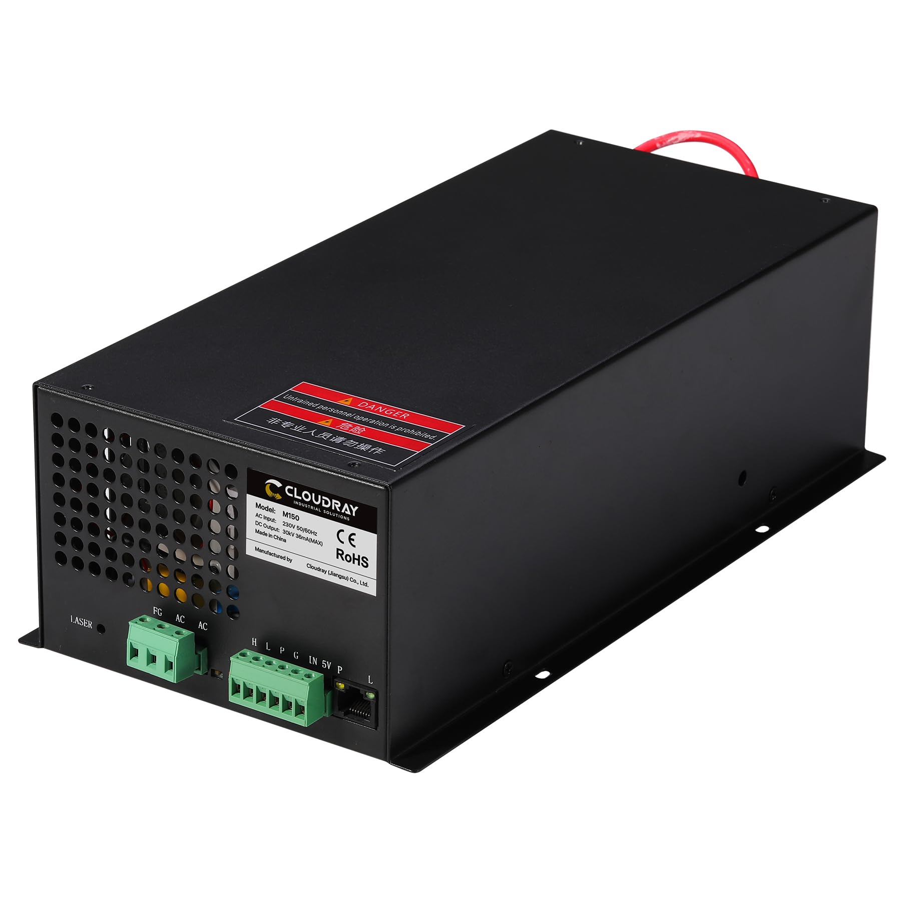 Cloudray 150W CO2 Laser Power Supply 220V for CO2 Laser Engraver Cutter M150 (Updated MYJG150) - WoodArtSupply