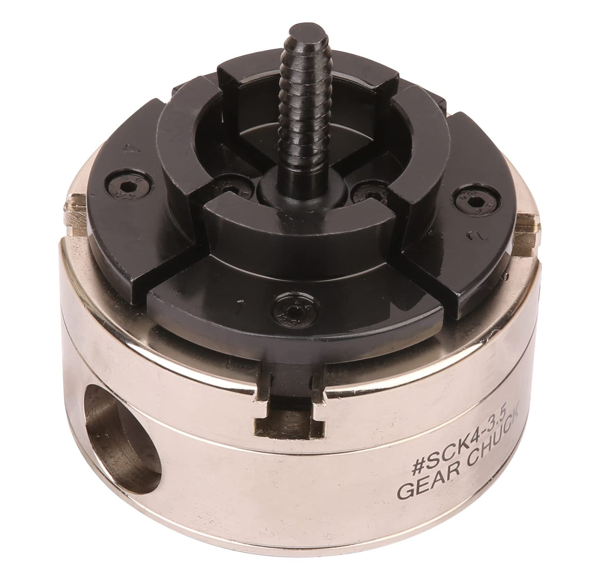 VINWOX SCK4-3.5NV-SET Mini, Midi and Heavy-Duty 3-1/2” Wood Lathe Gear Chuck Set, Wood Lathe Key Chuck Set, 4-Jaw Self-Centering Chuck, 1"x8TPI VINWOX