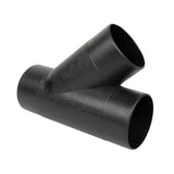 POWERTEC 70106 4-Inch Y-Fitting Dust Collection Hose Connector , Black POWERTEC