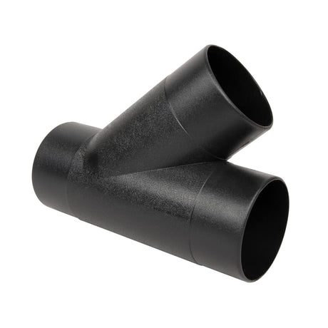 POWERTEC 70106 4-Inch Y-Fitting Dust Collection Hose Connector , Black POWERTEC