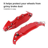 overlay caliper covers overlay caliper covers Calipers and accessories 2Pcs Car Universal Disc Brake Caliper Fake Covers Left amp Right Accessories Tbest