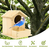 LotFancy Bird House Kit, DIY Wooden Birdhouse Kits, Arts and Crafts Painting Kits for Kids Ages 5+, Build and Paint, Including Paints & Brushes LotFancy